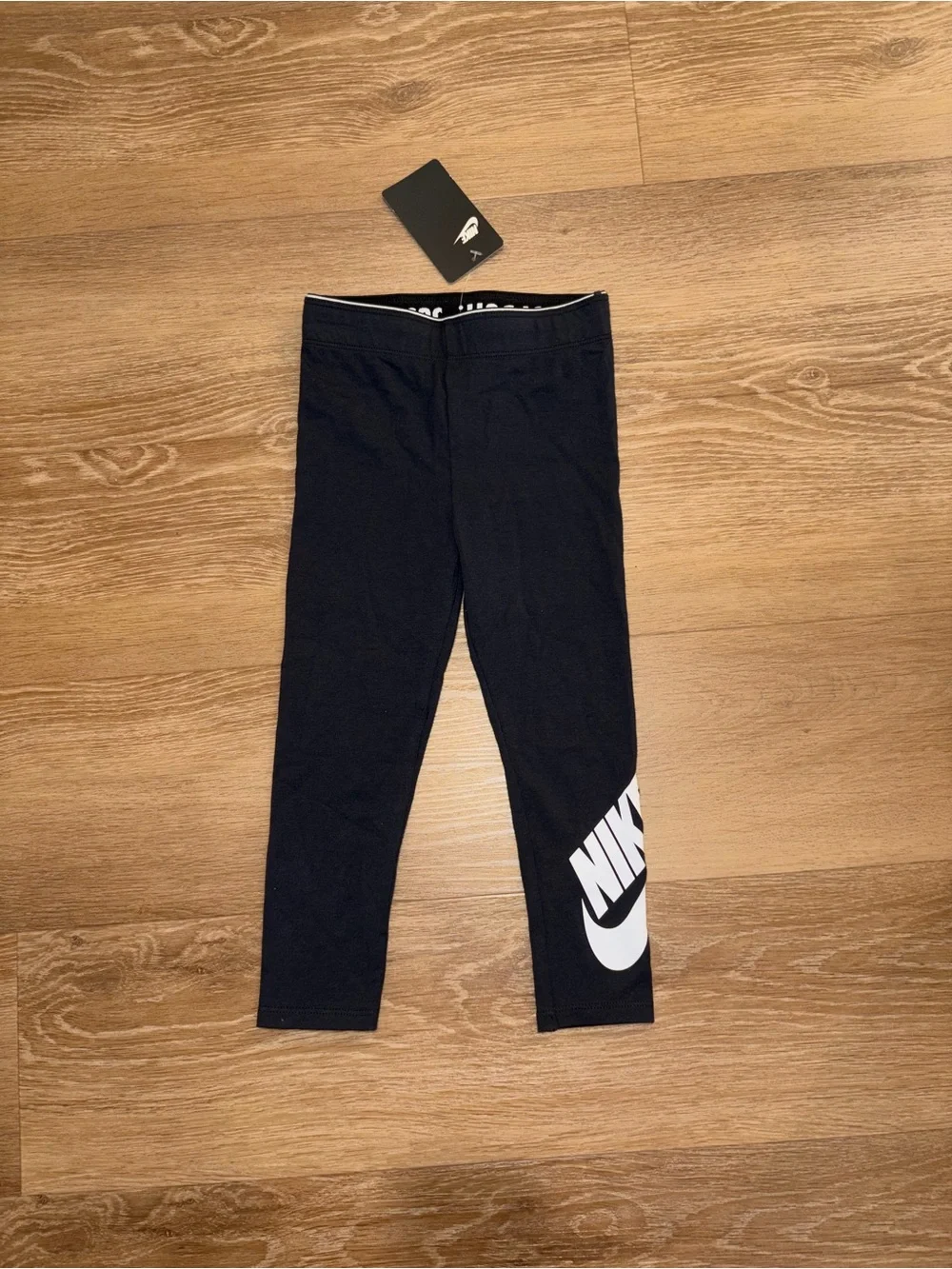 Nike Dri-FIT Leggings Girls 4T black Athletic Pants Toddler NWT